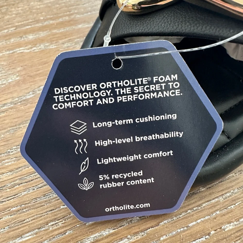 NWT Aerosoles Sz 6 Black & Gold Ortholites Luxury - never worn - Picture 5 of 10